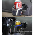 Soporte de bebida para automóvil con soporte para teléfono de ventilación